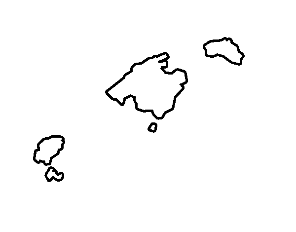 Balearic Islands coloring page