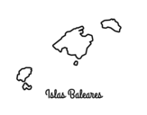 Balearic Islands coloring page