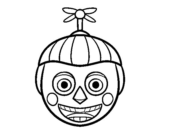 Balloon Boy from Five Nights at Freddy's coloring page