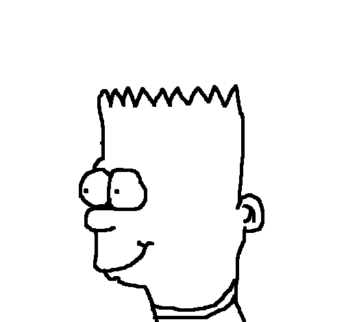 Bart coloring page