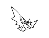 Bat coloring page