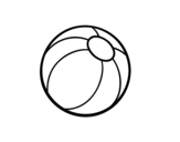 Beach ball coloring page