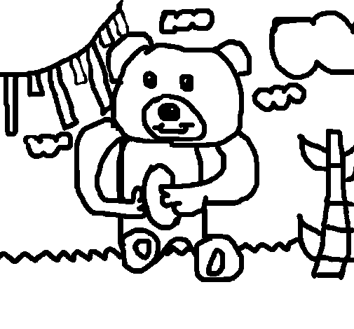 Bear coloring page