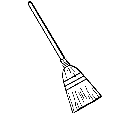 Besom coloring page