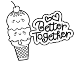 Better together coloring page