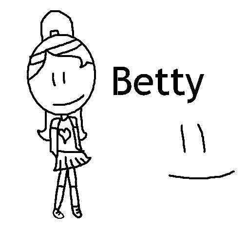 Betty coloring page