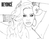 Beyoncé coloring page