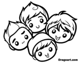 Big time Rush coloring page