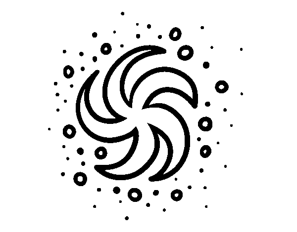 Black hole coloring page