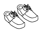 Boat shoes coloring page