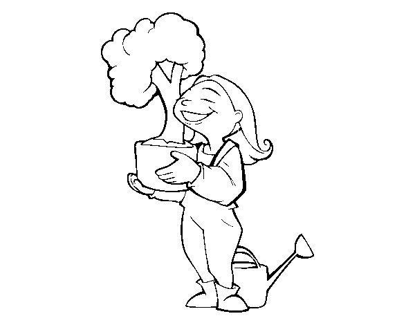 Botany coloring page