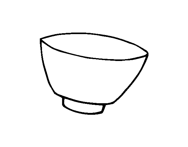 Bowl coloring page