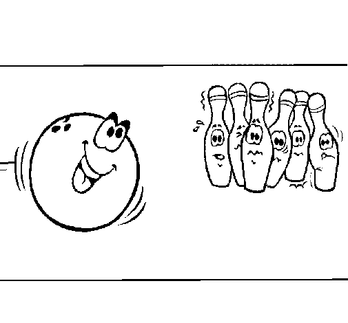 Bowling ball coloring page