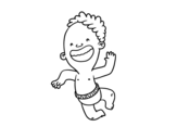 Dibujo de Boy doing a jump