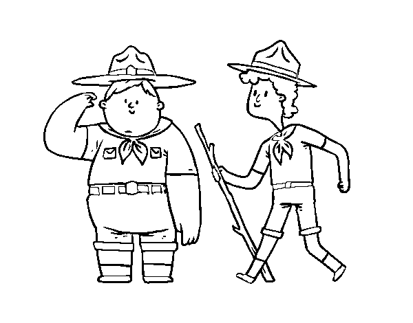 Boy Scouts coloring page