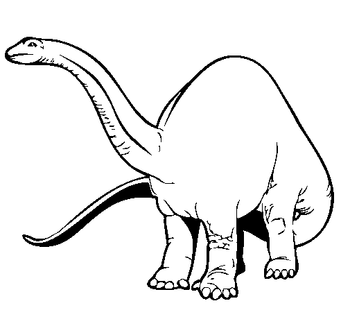 Brachiosaurus II coloring page