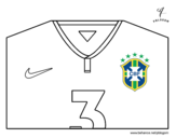 Brazil World Cup 2014 t-shirt coloring page