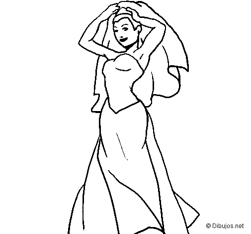 Bride III coloring page