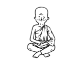 Buddhist Master coloring page