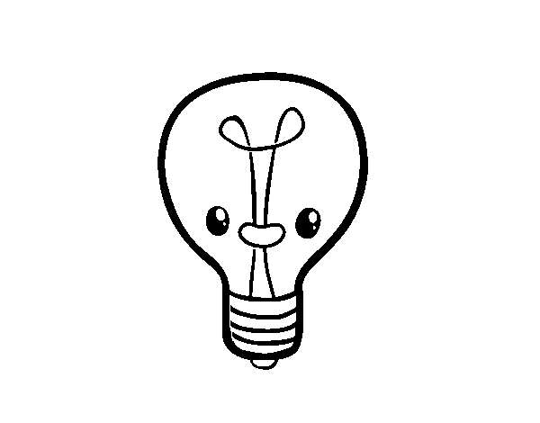Bulb idea coloring page