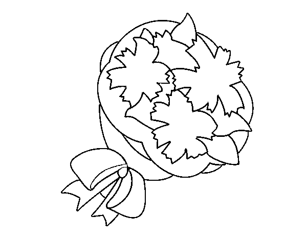Bunch of clover coloring page