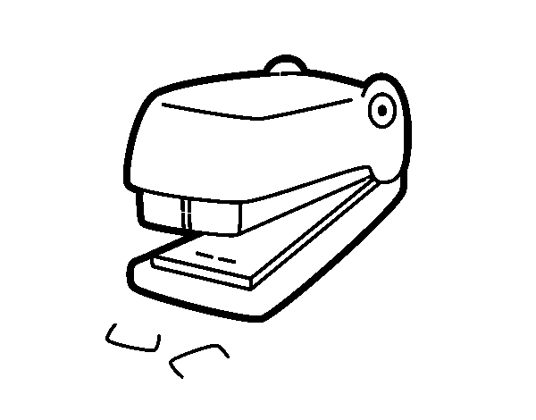 Caiman stapler coloring page