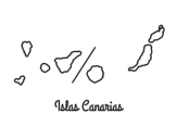 Canary Islands coloring page