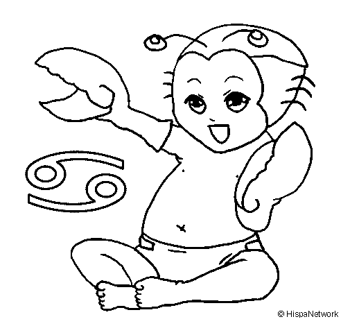 Cancer coloring page