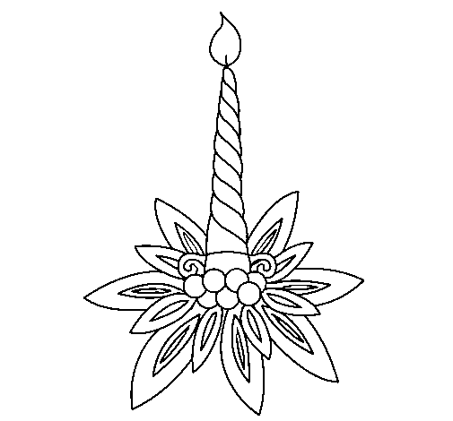 Candle II coloring page