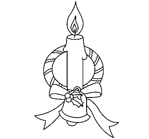 Candle III coloring page