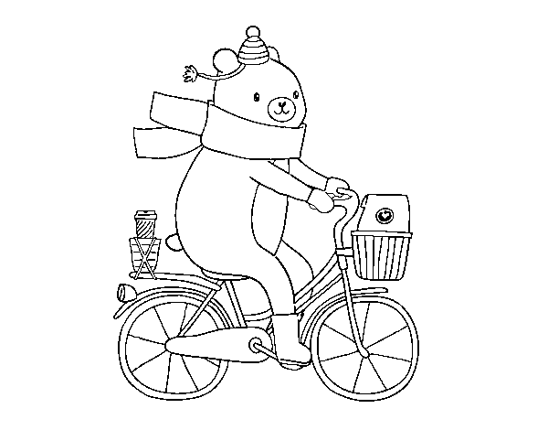 Carrier bear coloring page