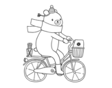 Carrier bear coloring page