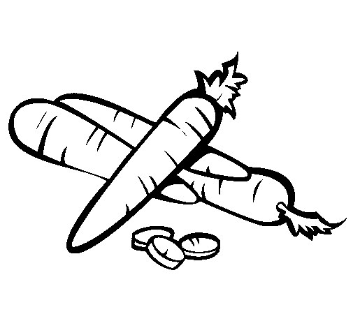 Carrots II coloring page