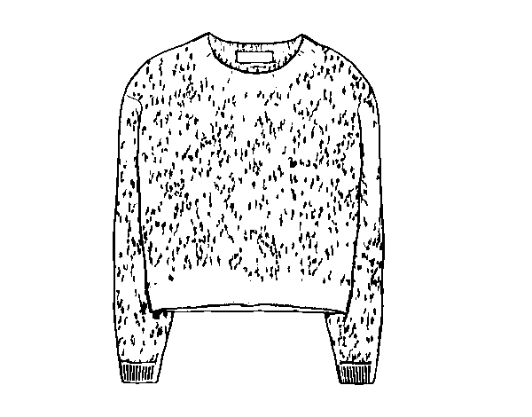 Cashmere sweater coloring page