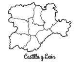 Castile and León coloring page