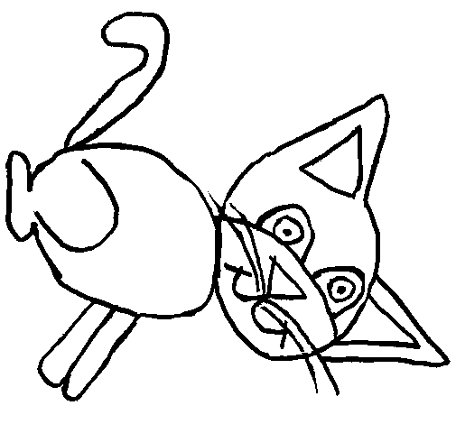 Cat 7 coloring page
