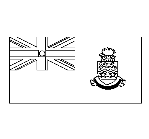 Cayman Islands coloring page