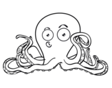 Cephalopod coloring page