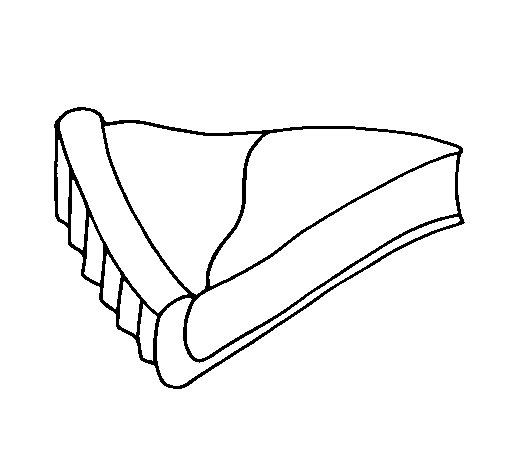 Cheesecake coloring page