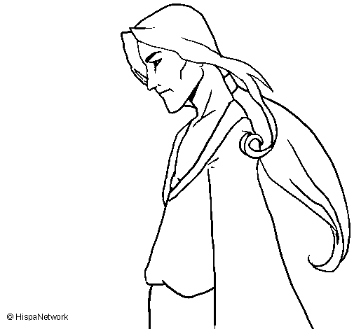 Chinese warrior coloring page