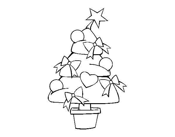 Christmas tree 3 coloring page