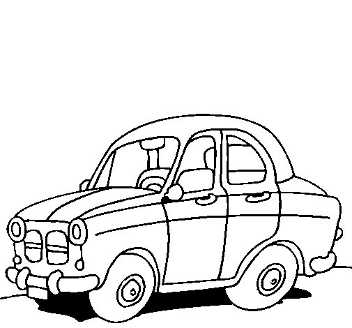 City car coloring page