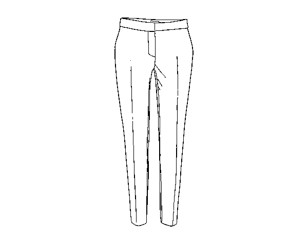Clamp trousers coloring page