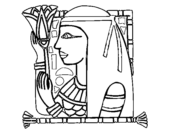 Cleopatra coloring page