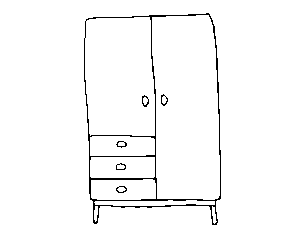 Closet coloring page