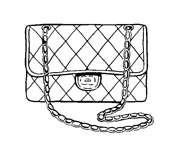 Clutch Chanel coloring page