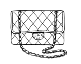 Clutch Chanel coloring page