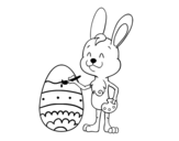 Coloring easter egg coloring page