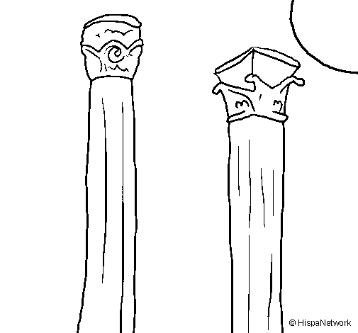 Column coloring page