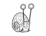 Common snail coloring page